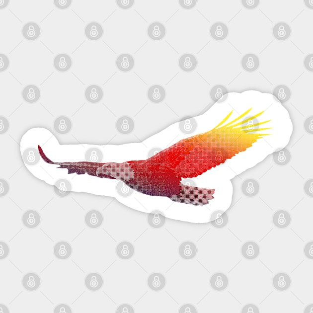 Rainbow Eagle Sticker by EagleFlyFree